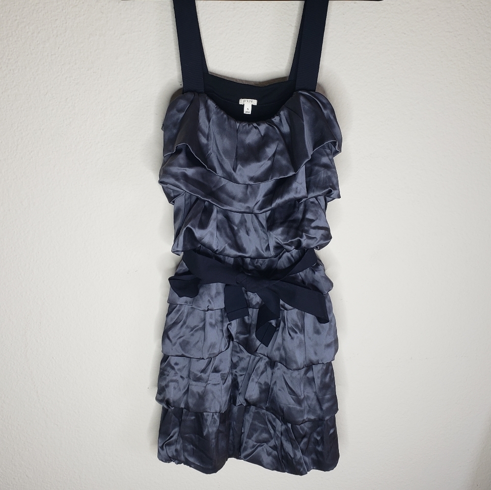 J. Crew Silk Ruffled Mini Dress - Party